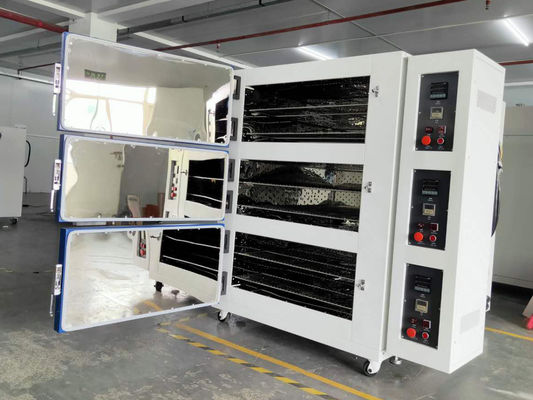LIYI 3 Chamber Combination Electric Drying Oven ห้องปฏิบัติการควบคุมแยกเตาอบลมร้อน