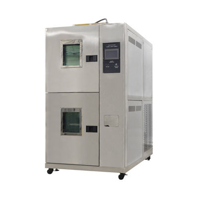 Liyi -40C ~ 150C สองโซนภายใต้สภาพแวดล้อมการทดสอบอุณหภูมิสูงสลับต่ำสลับกันร้อนเย็นห้องทดสอบความร้อนช็อก