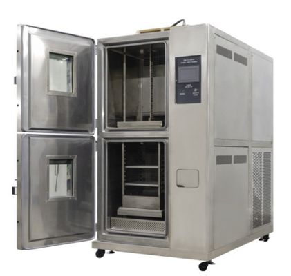 LIYI -40C-150C ห้องทดสอบการช็อกด้วยความร้อนสองโซนภายใต้การสลับ