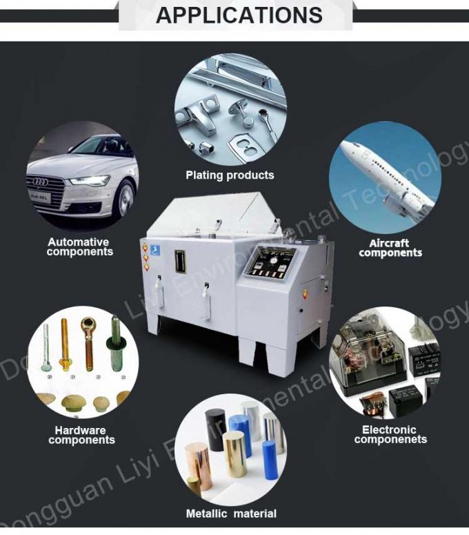 Liyi Paint Salt Fog อุปกรณ์ทดสอบการกัดกร่อนห้องเครื่องทดสอบเกลือสเปรย์ 0
