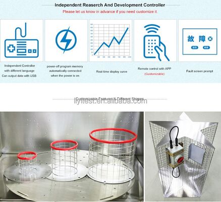 LIYI IEC60529 IPX ทดสอบกันน้ํา น้ํา น้ํากระจาย ฝนกระจายห้องทดสอบ